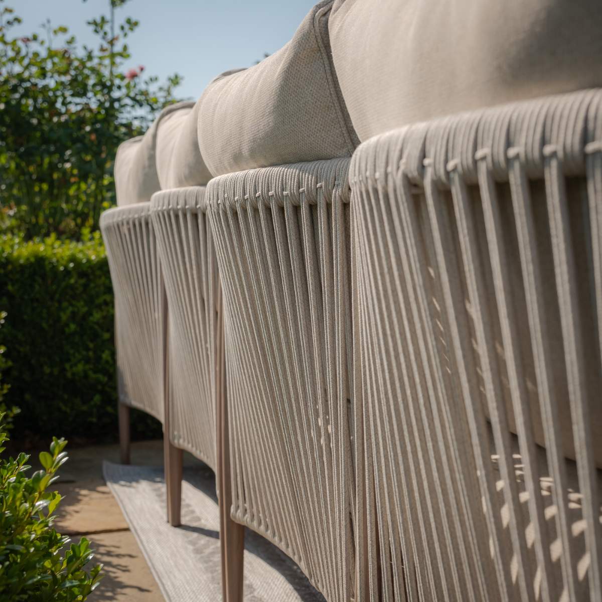Maze Havana Rope Weave Large Corner Sofa Set