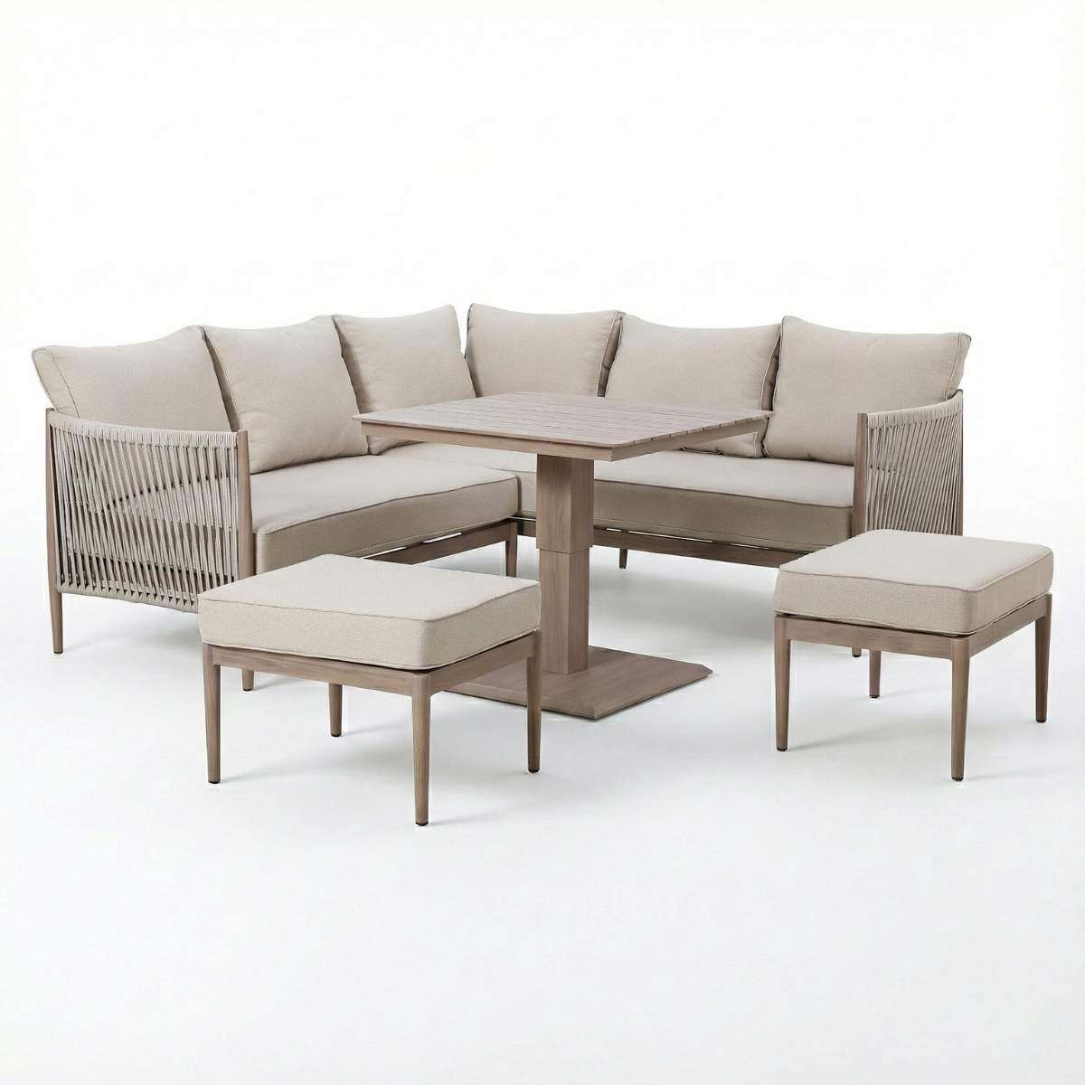 Maze Havana Rope Weave Small Corner Dining Set