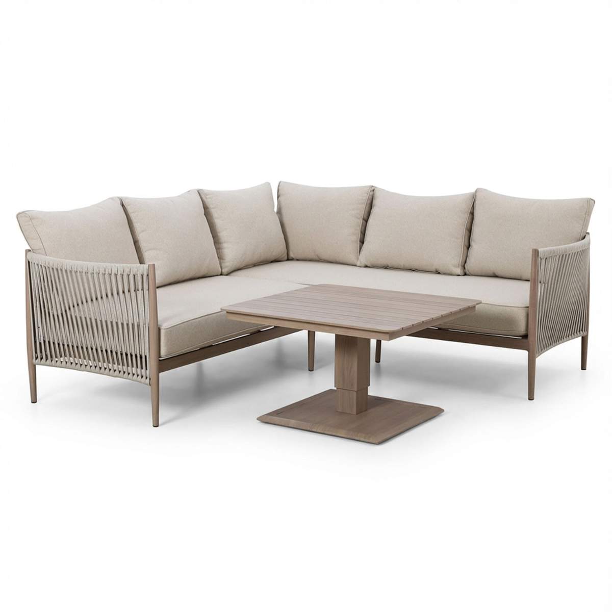 Maze Havana Rope Weave Small Corner Dining Set