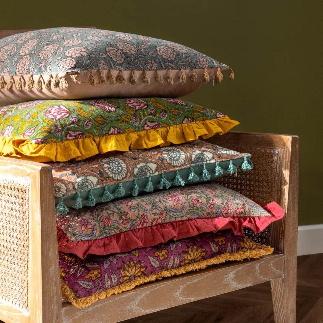 Furn Haven Cushion Blushing Rose
