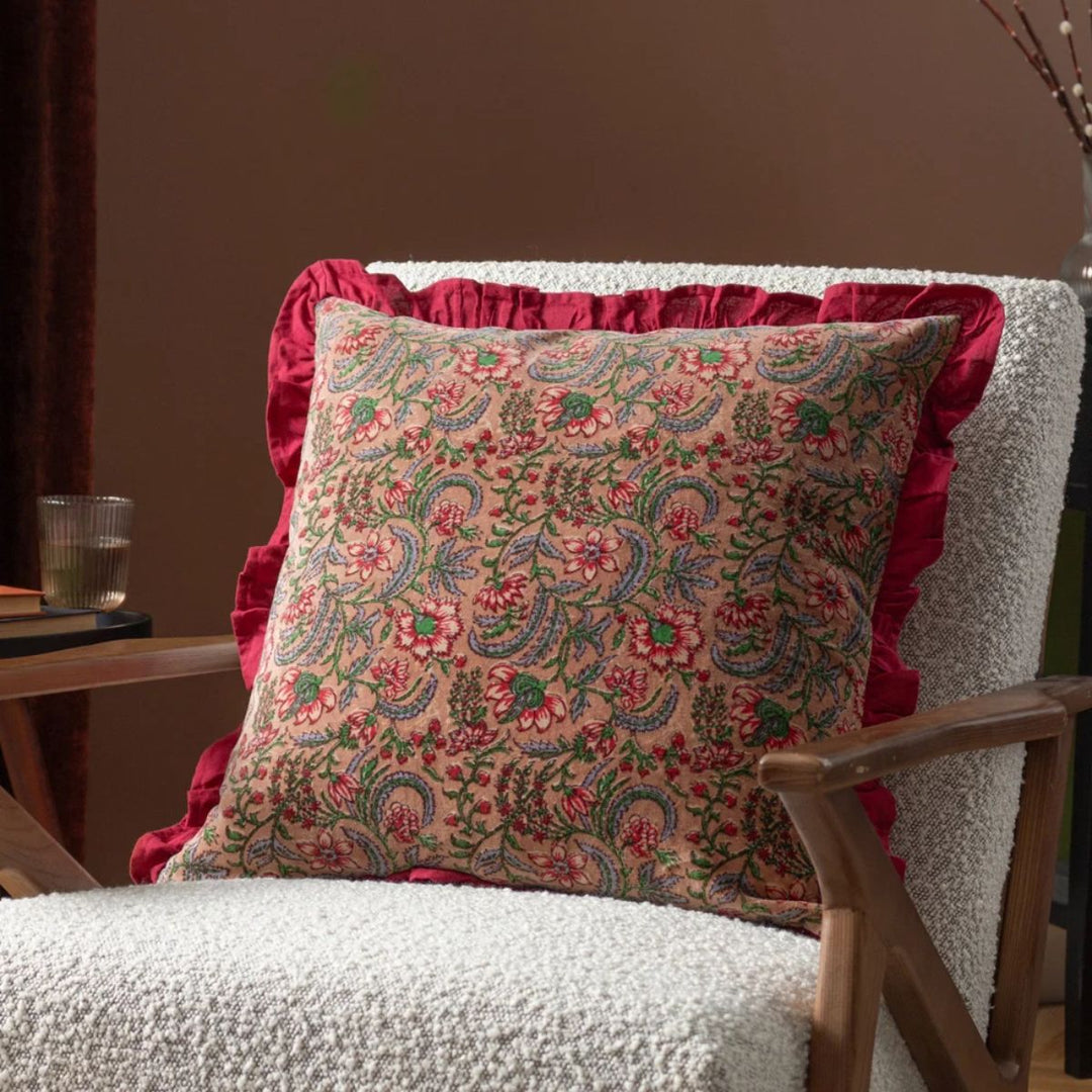 Furn Haven Cushion Blushing Rose