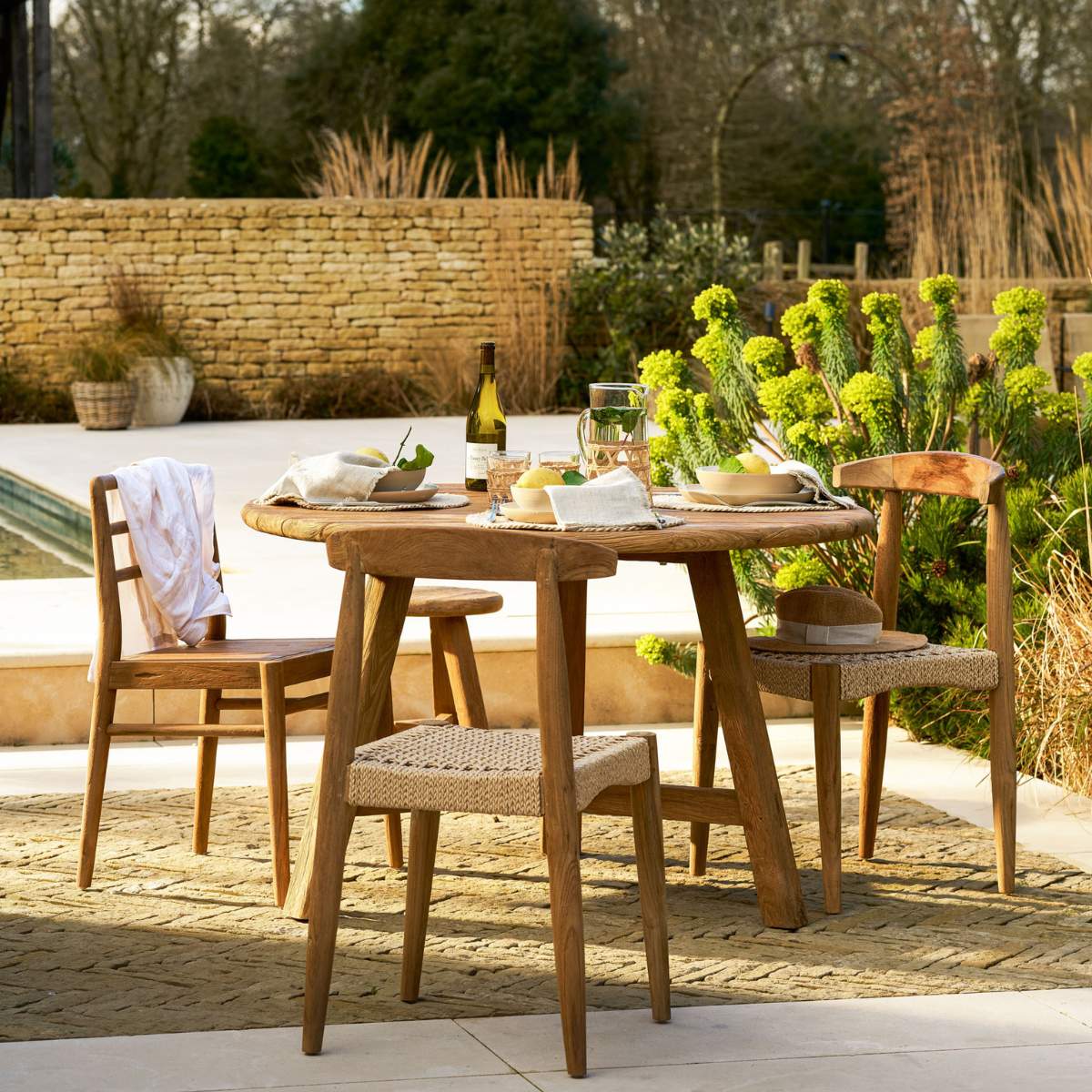 Garden Trading Hawthorne Dining Chair Set of 2 Natural