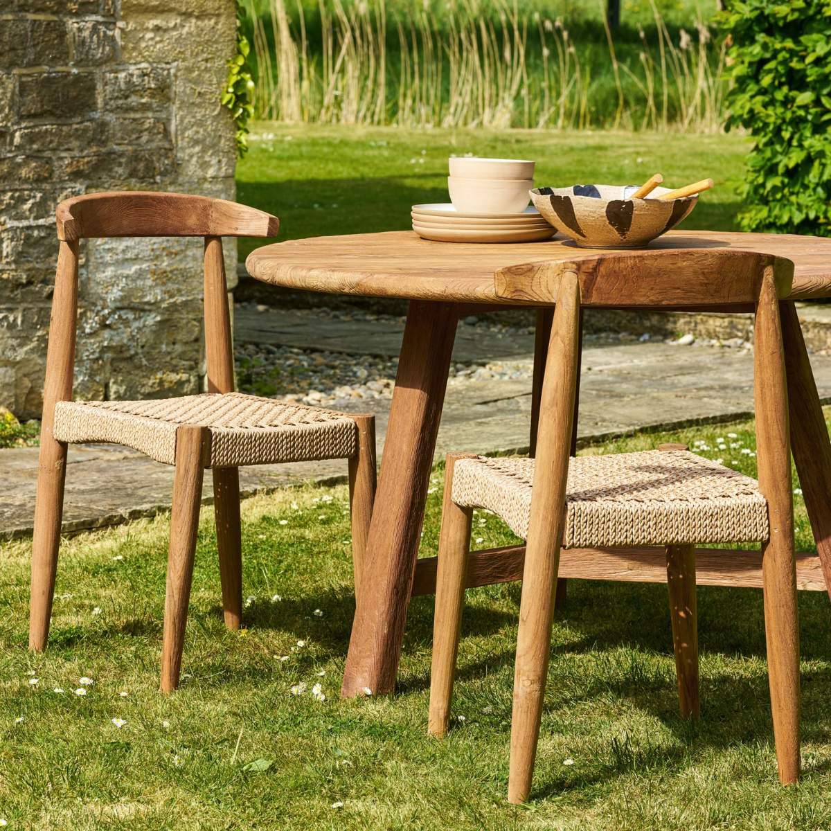 Garden Trading Hawthorne Dining Chair Set of 2 Natural