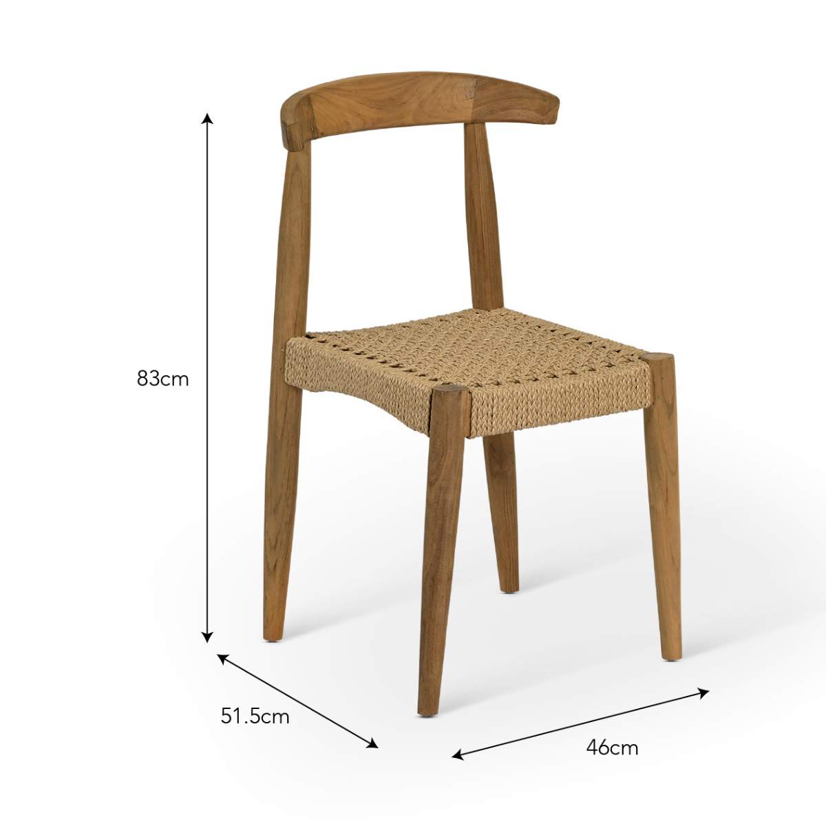 Garden Trading Hawthorne Dining Chair Set of 2 Natural
