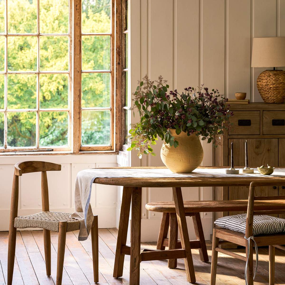 Garden Trading Hawthorne Dining Chair Set of 2 Natural
