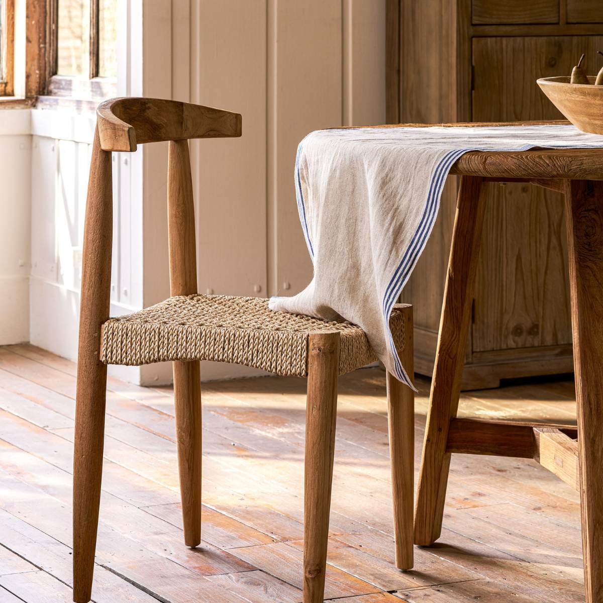 Garden Trading Hawthorne Dining Chair Set of 2 Natural