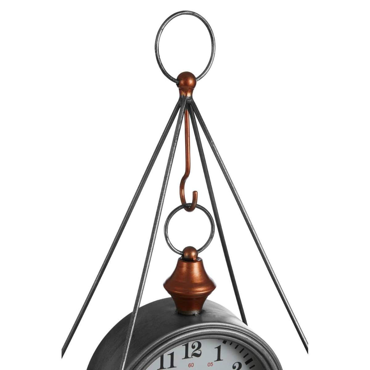Beaumonde Home Hayden Antique Silver Finish Table Clock