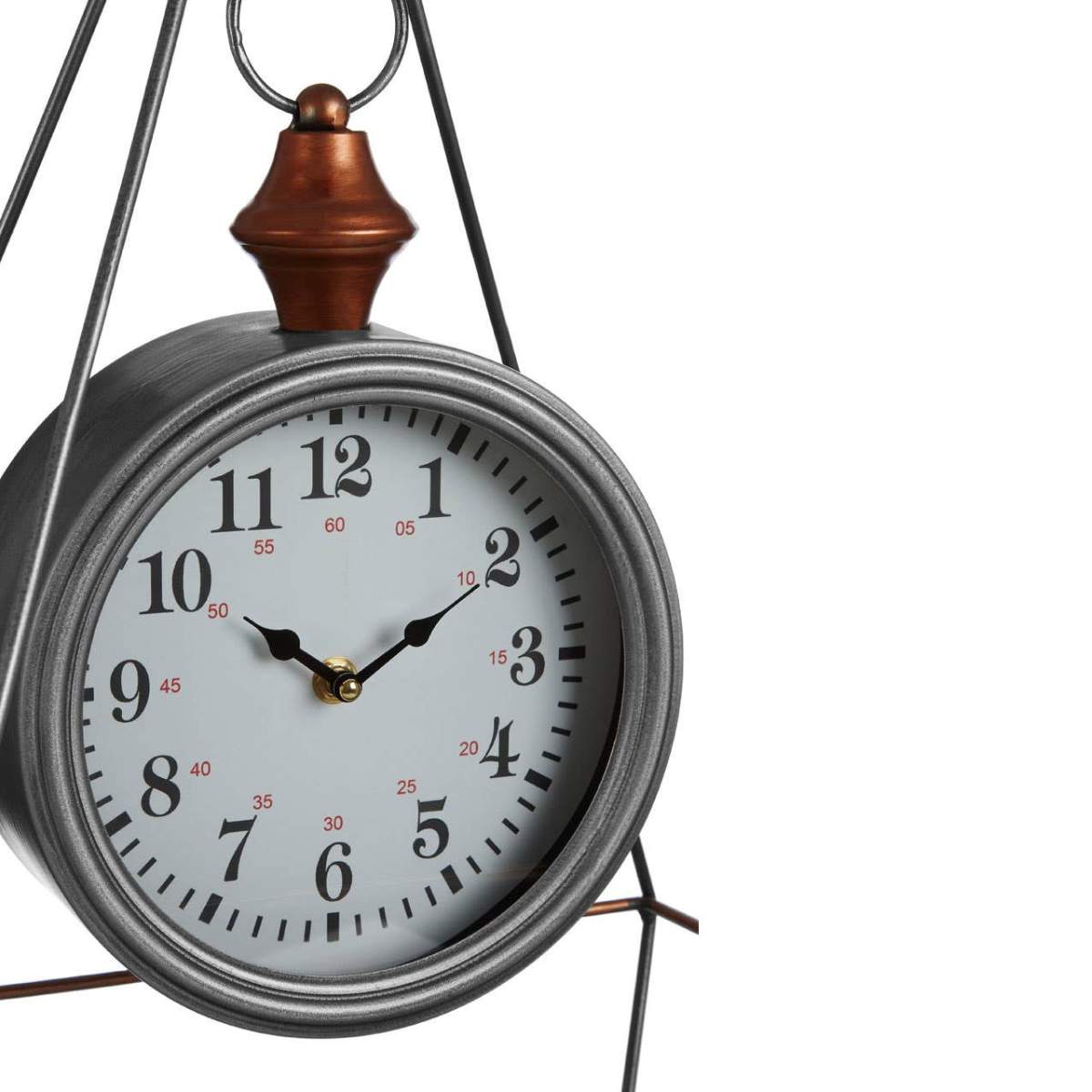 Beaumonde Home Hayden Antique Silver Finish Table Clock