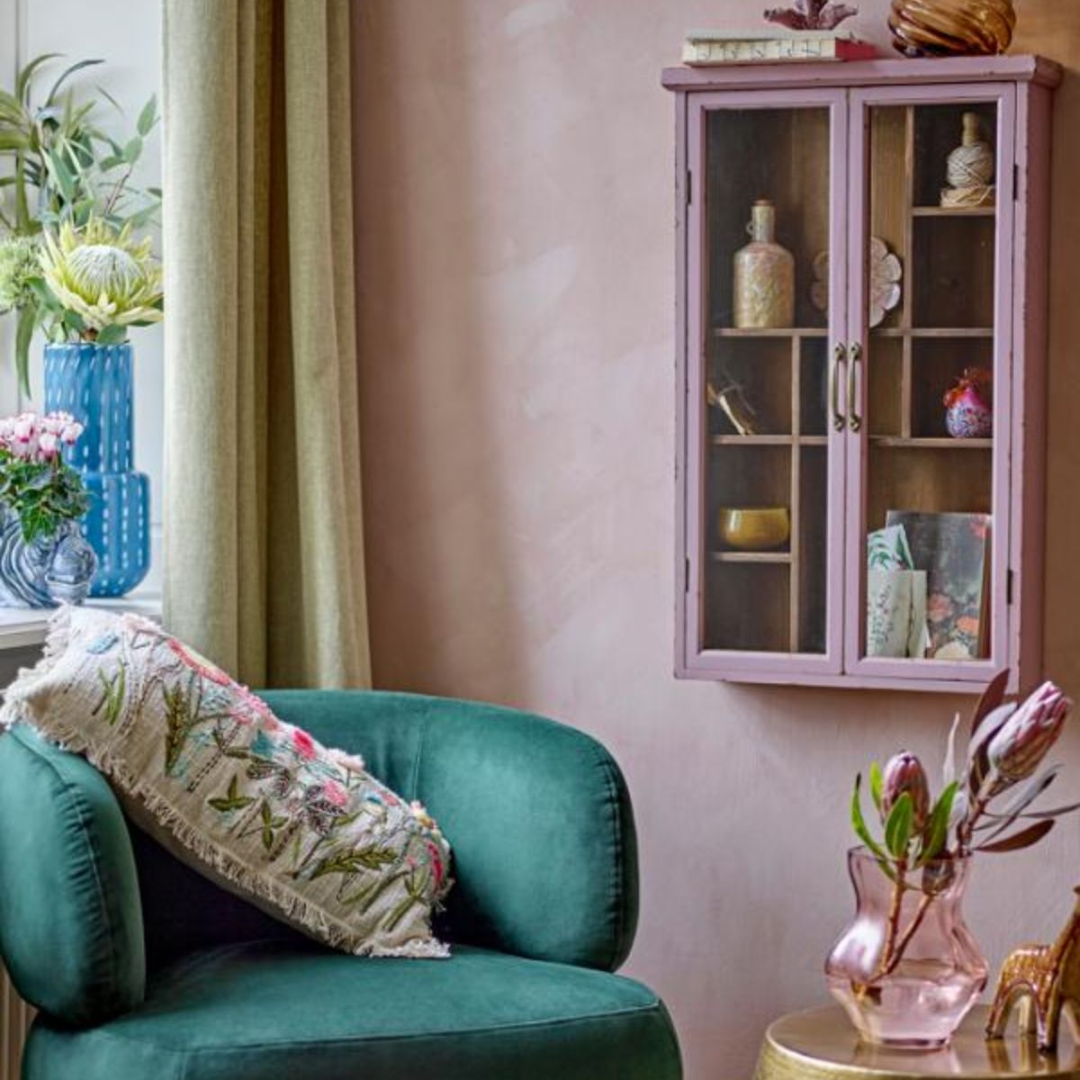 Bloomingville Hazem Cabinet - Rose Firwood
