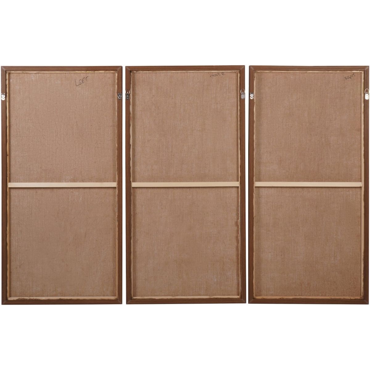 Libra Interiors Hazy Horizons Set of 3 Framed Canvas Wall Art 180x120cm