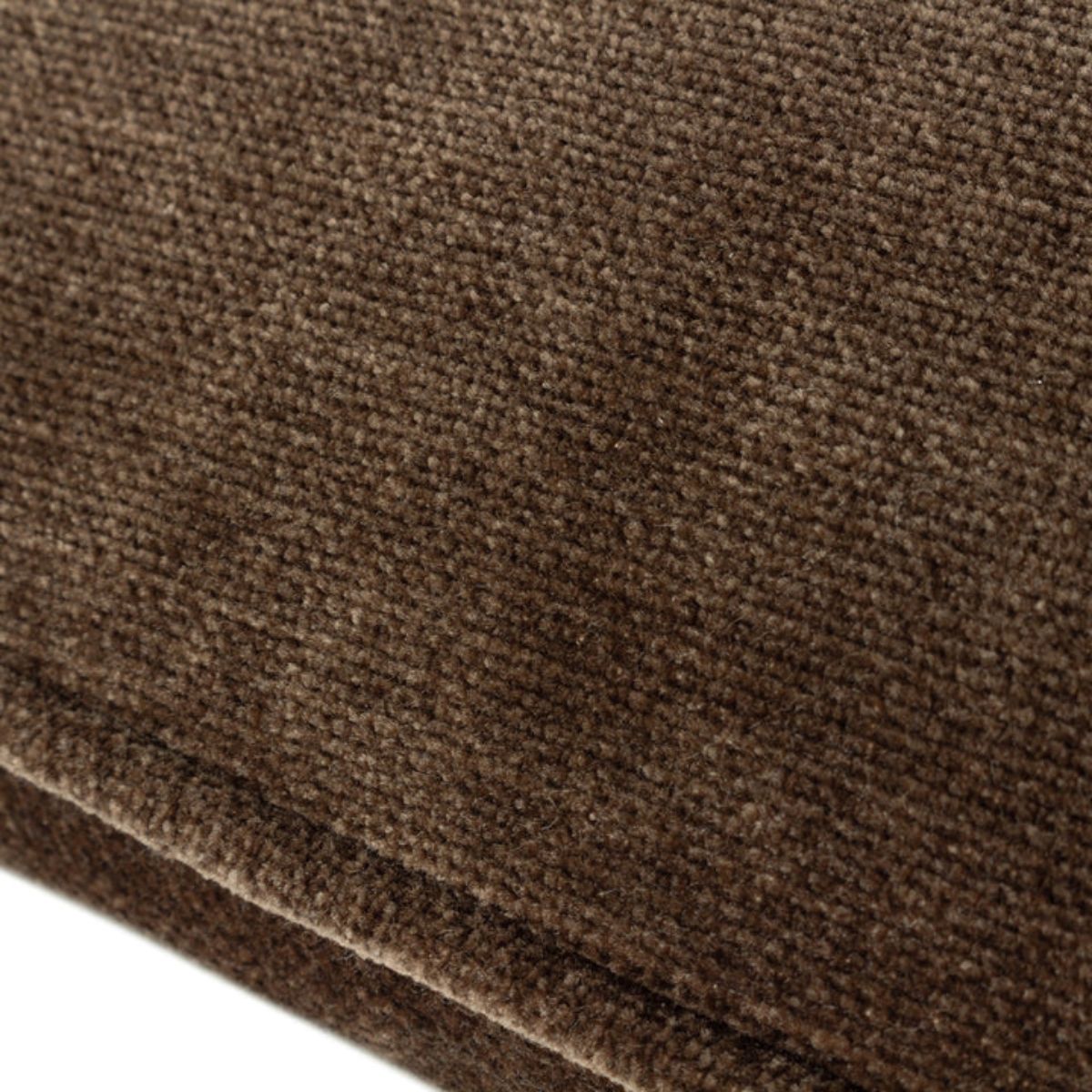 Riva Home Heavy Chenille Piped Cushion Brown
