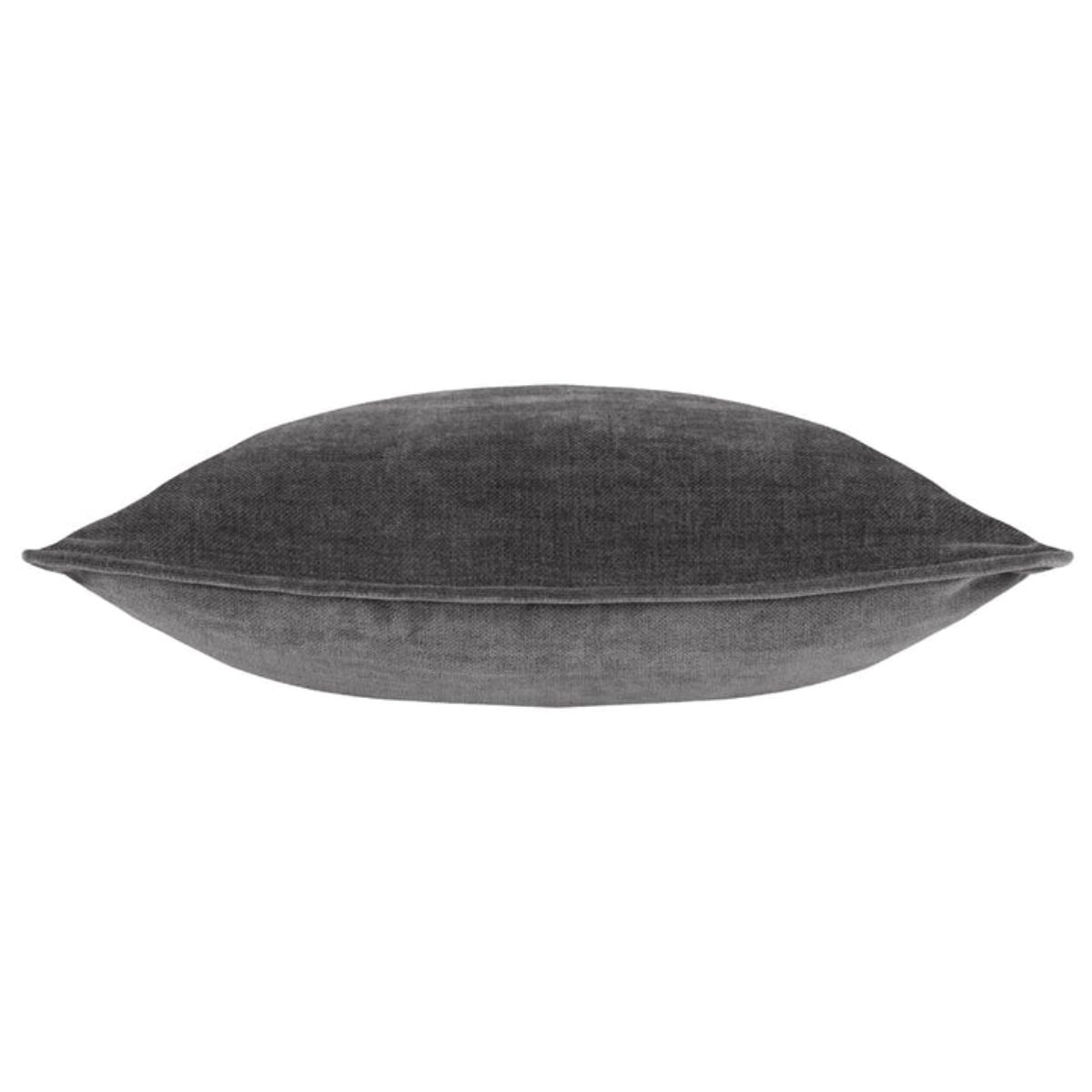 Riva Home Heavy Chenille Piped Cushion Charcoal