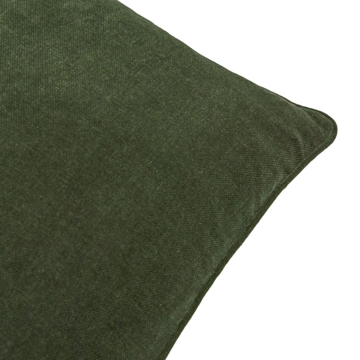 Riva Home Heavy Chenille Piped Cushion Lichen