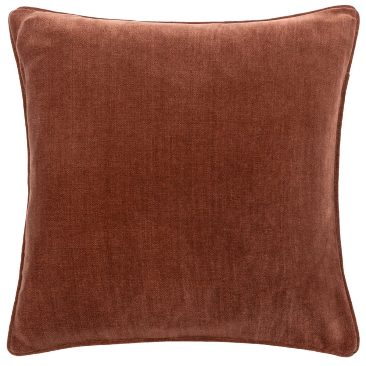 Riva Home Heavy Chenille Piped Cushion Nutmeg
