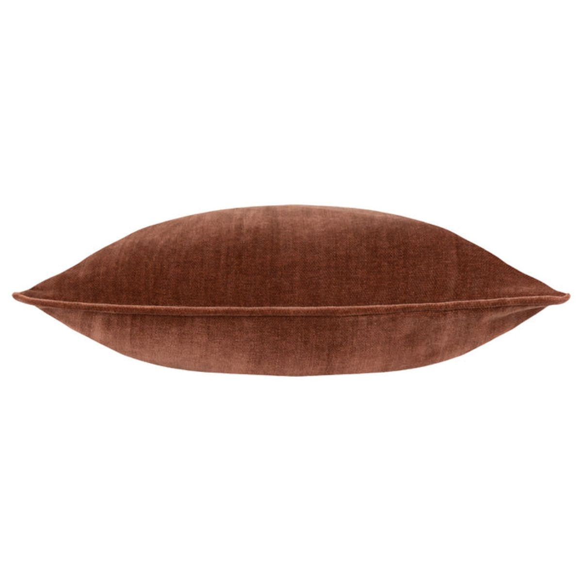 Riva Home Heavy Chenille Piped Cushion Nutmeg