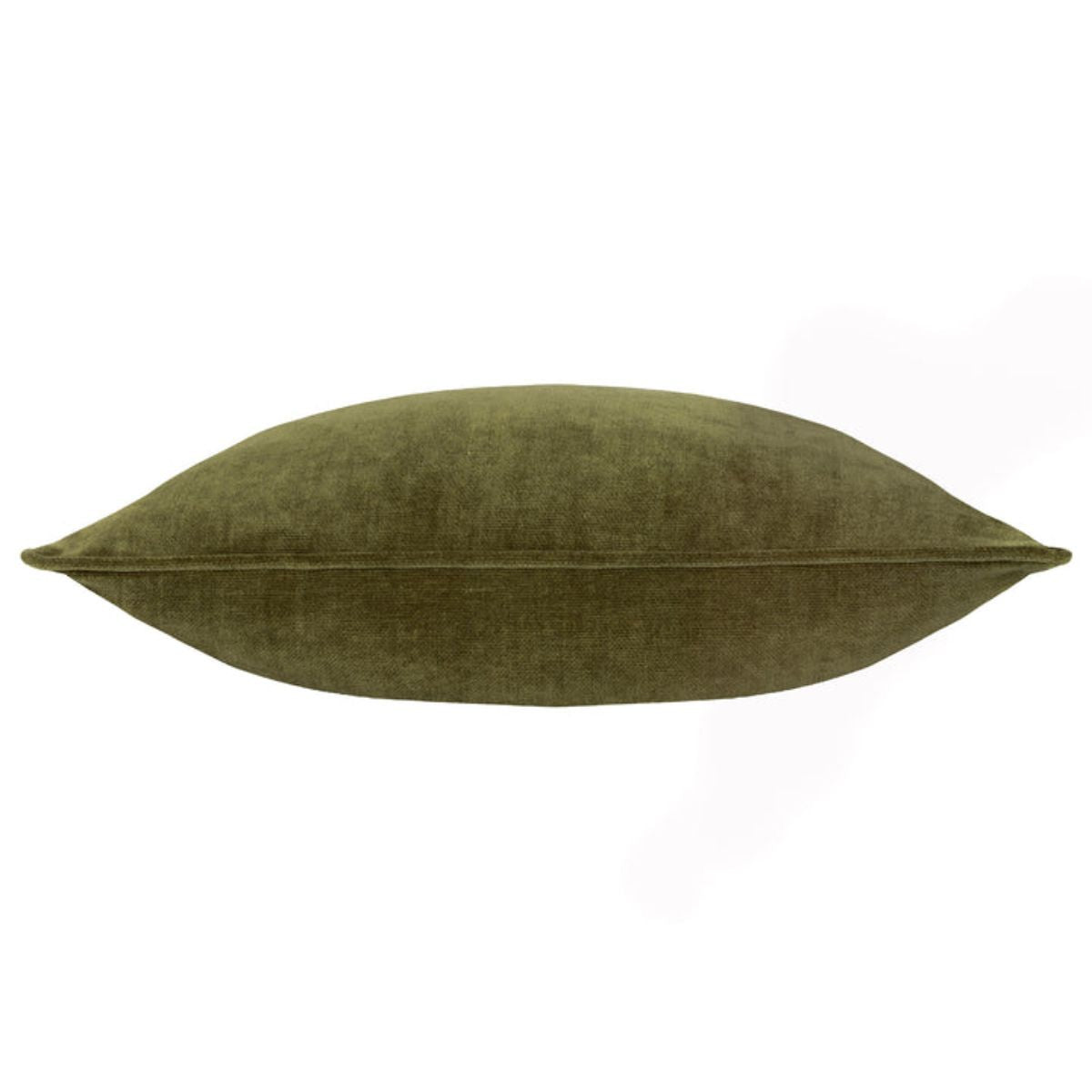 Riva Home Heavy Chenille Piped Cushion Olive