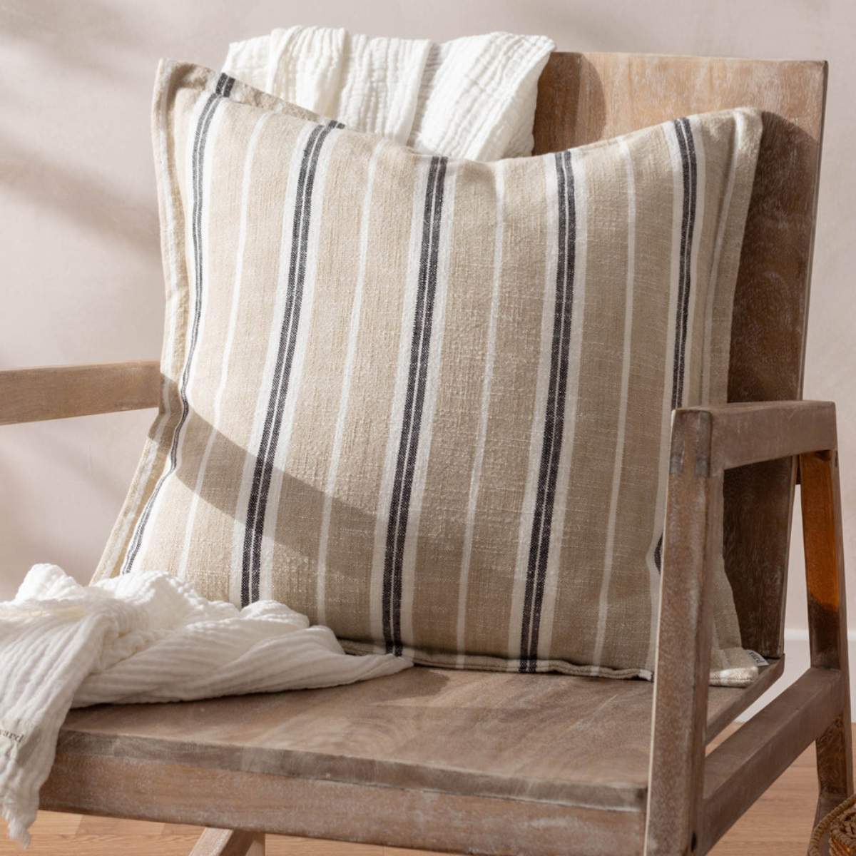 Furn Hebble Striped Cushion