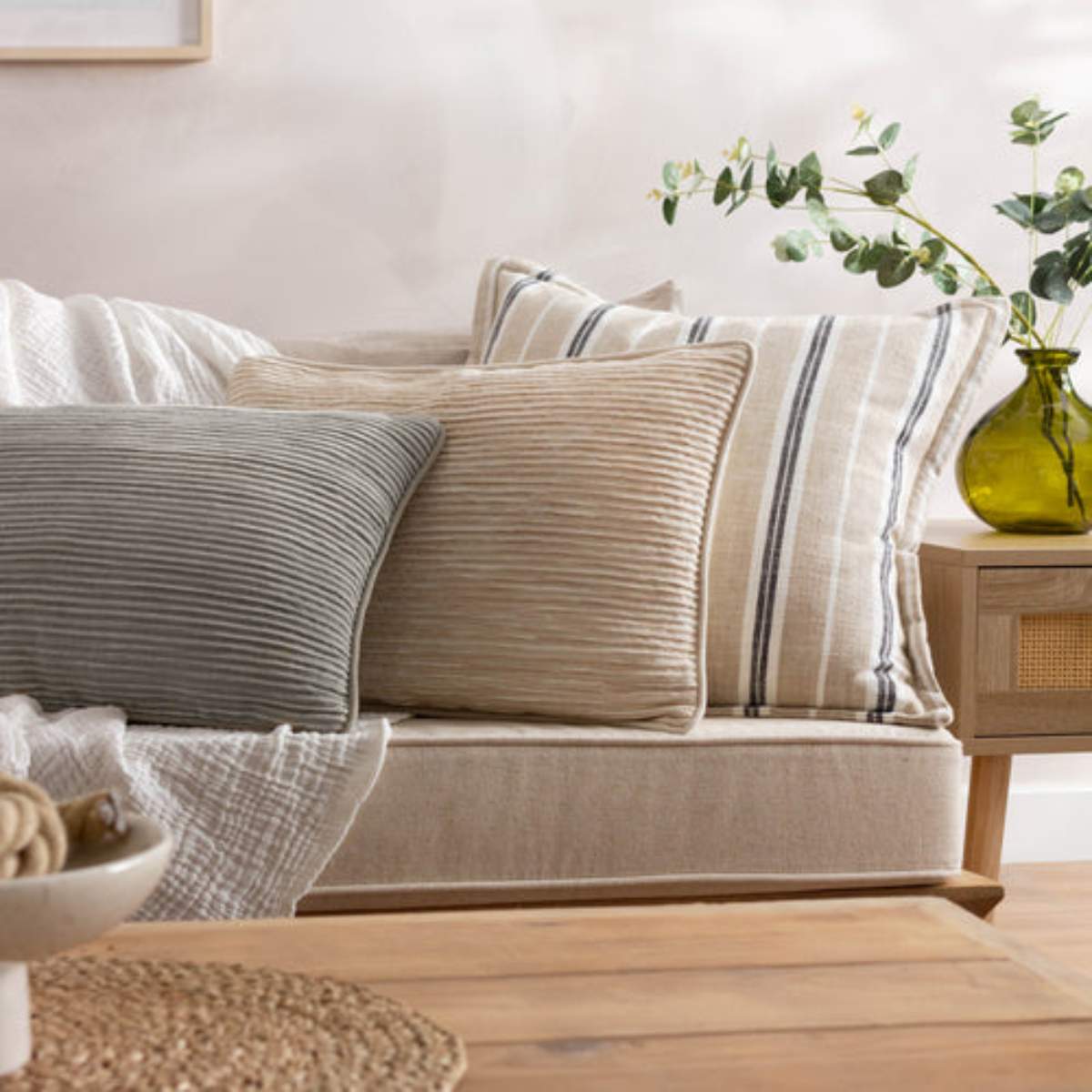 Furn Hebble Striped Cushion