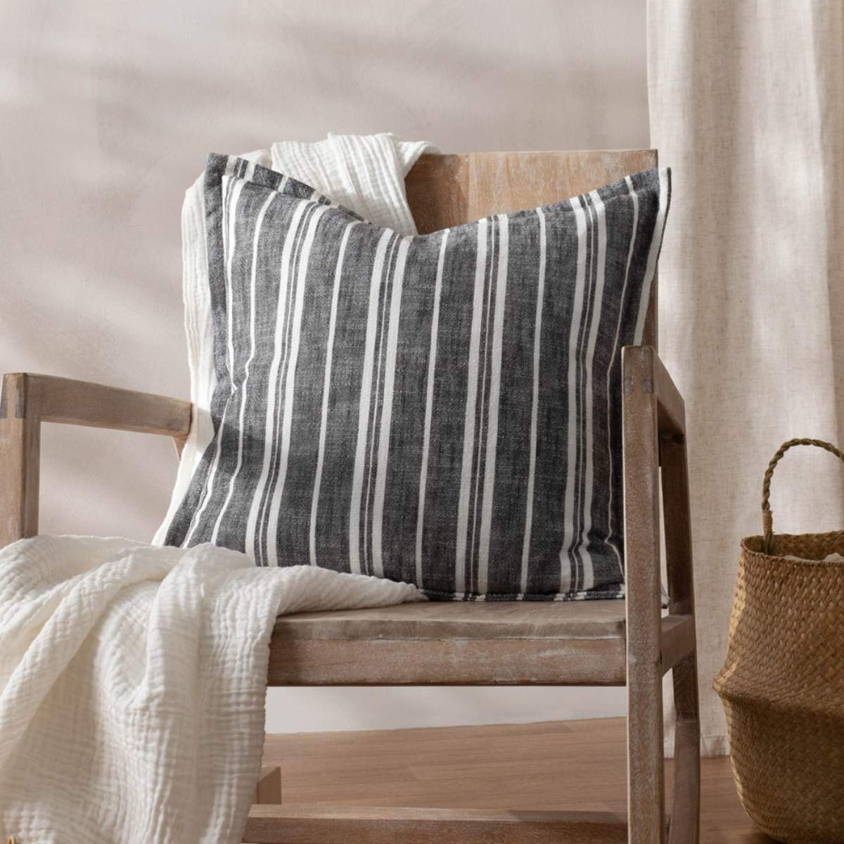 Furn Hebble Striped Cushion