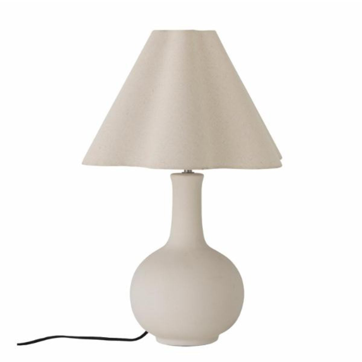 Bloomingville Heide Table Lamp - White Stoneware