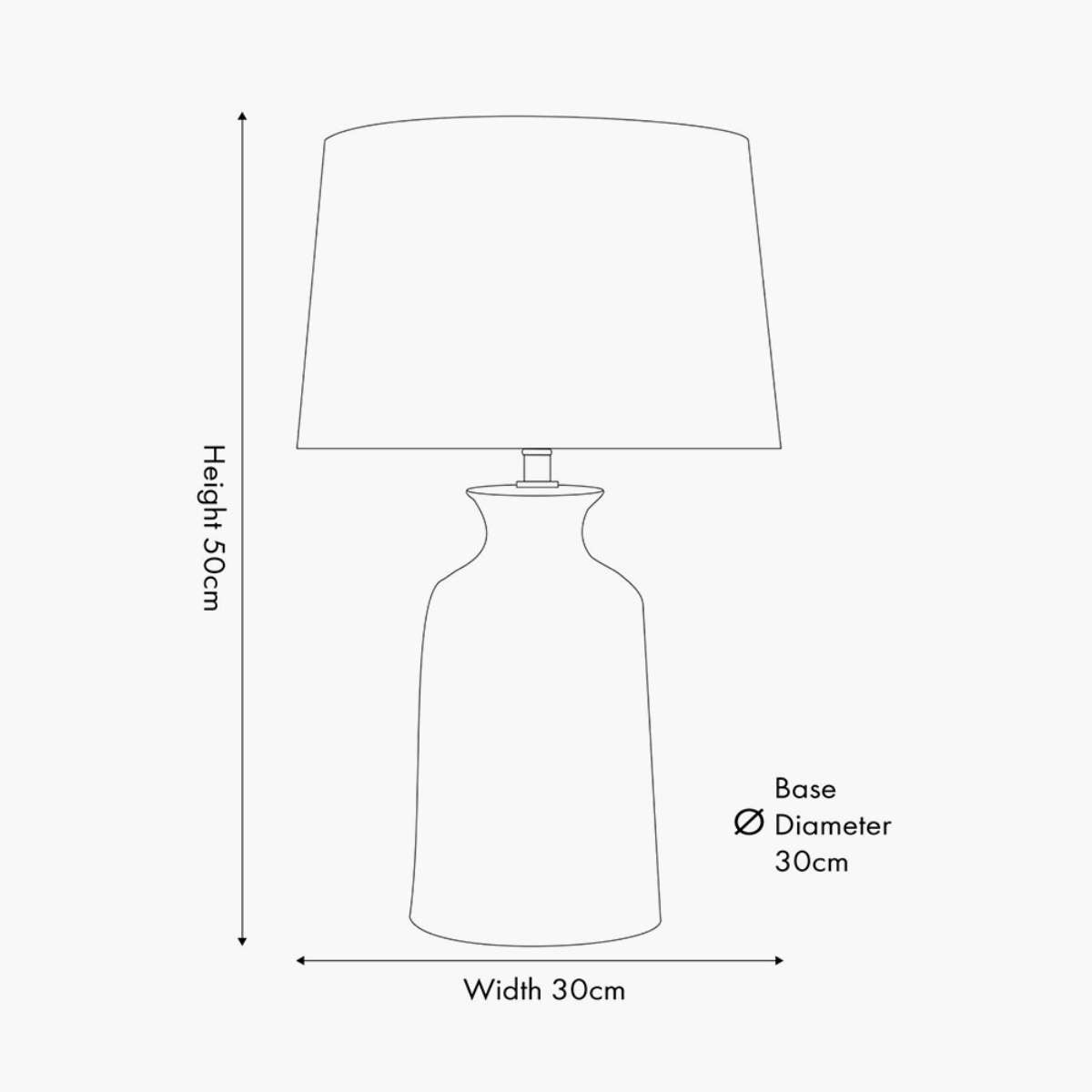 Pacific Lifestyle Helka Glaze Table Lamp