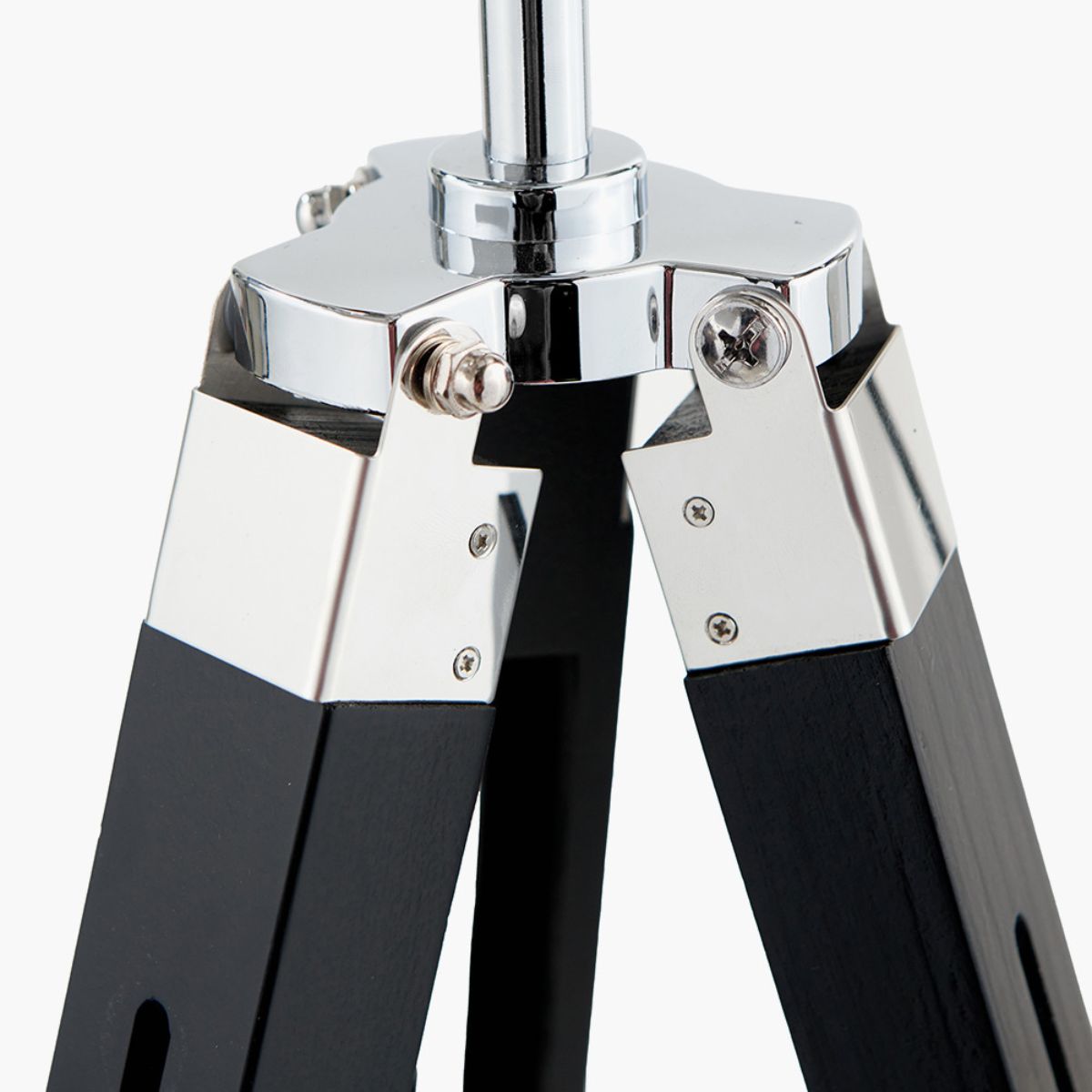Pacific Lifestyle Hereford Silver and Black Tripod Floor Lamp