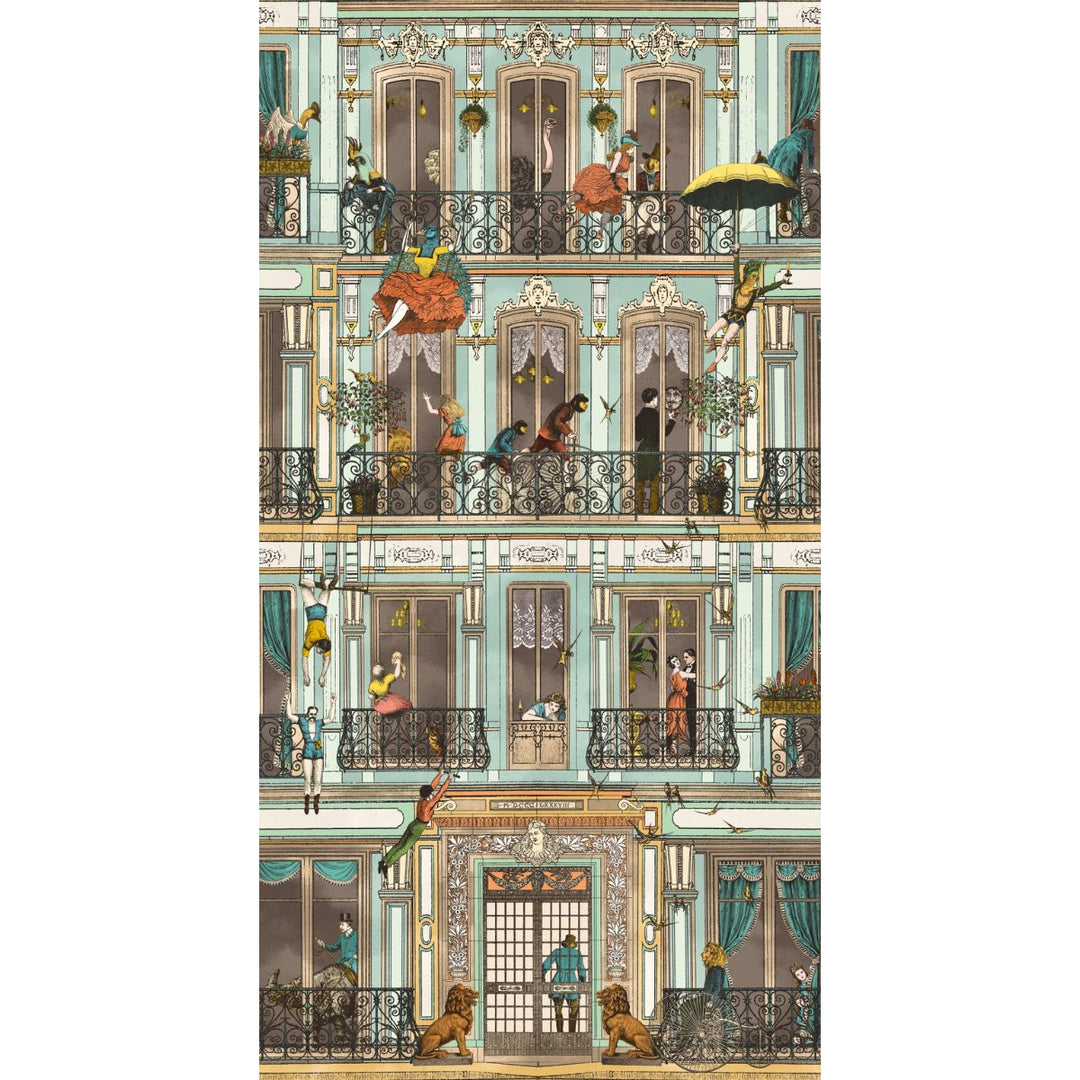 Brand Mckenzie Heritage House Wallpaper Antique Aqua