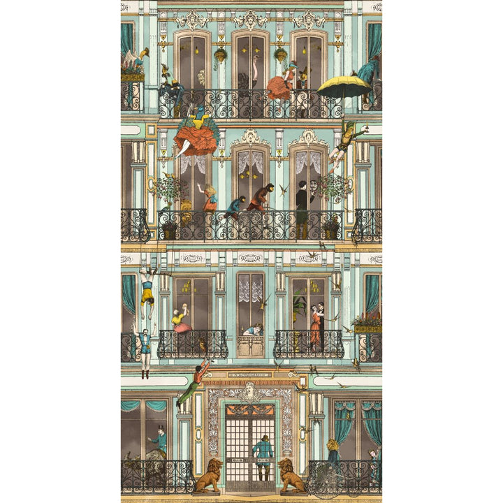 Brand Mckenzie Heritage House Wallpaper Antique Aqua
