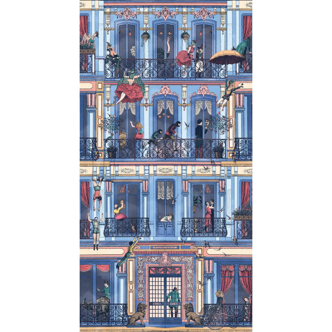 Brand Mckenzie Heritage House Wallpaper Cornflower