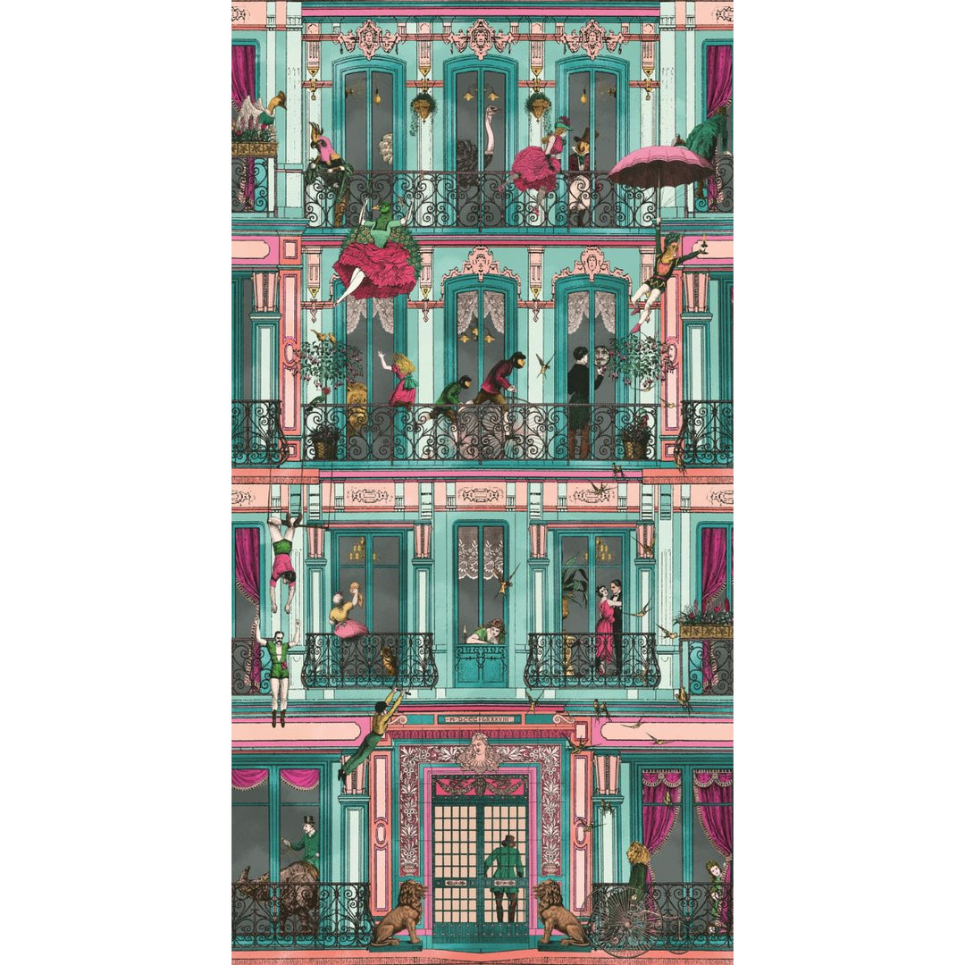 Brand Mckenzie Heritage House Wallpaper Lagoon