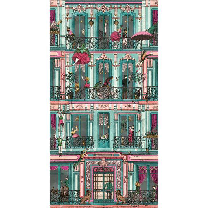 Brand Mckenzie Heritage House Wallpaper Lagoon