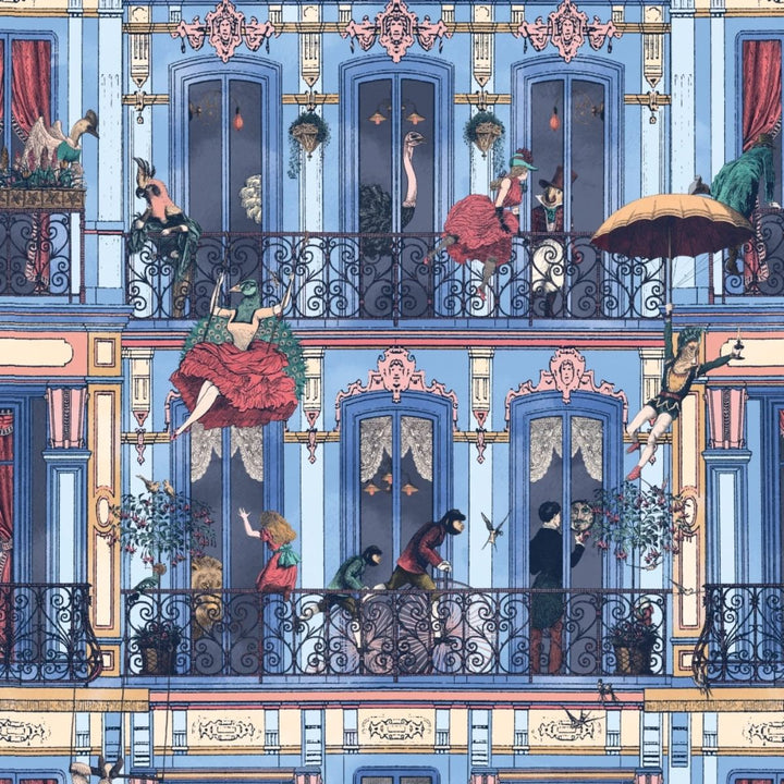 Brand Mckenzie Heritage House Wallpaper Cornflower