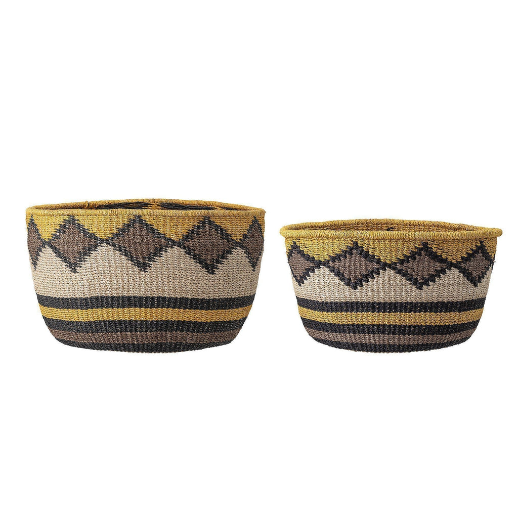 Hilva Yellow Basket Set of 2-Beaumonde