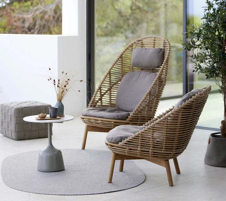 Cane-line Hive Highback Chair with Teak Legs