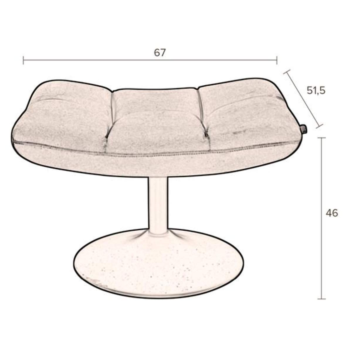 Dutch Bone Hocker Bar