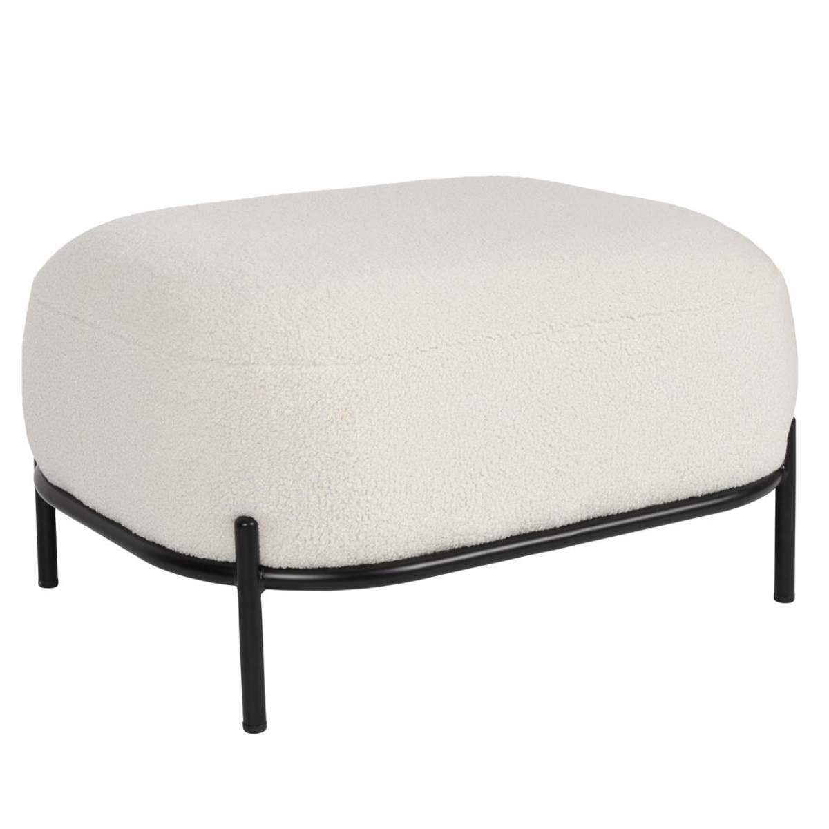 Beau&Co Hocker Polly Teddy Ivory