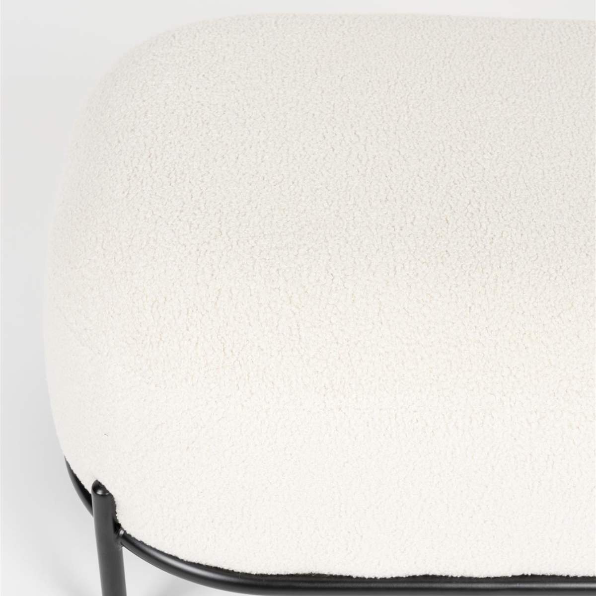 Beau&Co Hocker Polly Teddy Ivory