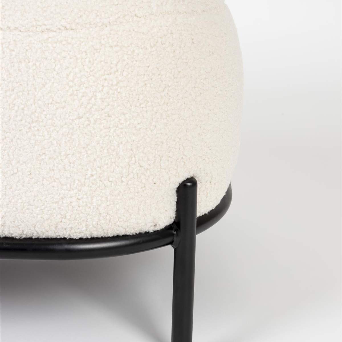 Beau&Co Hocker Polly Teddy Ivory