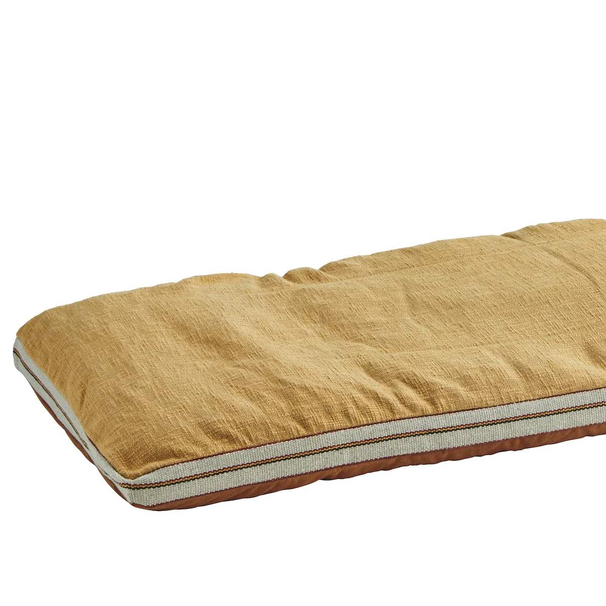 Hohot Deals Cotton Bench Mattress Topper Rust and Mustard