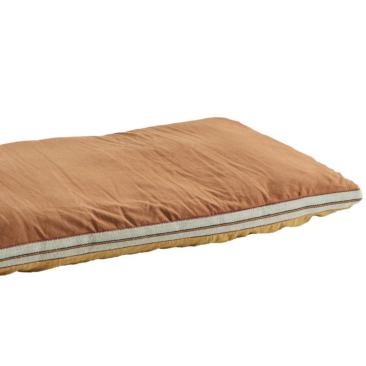 Hohot Deals Cotton Bench Mattress Topper Rust and Mustard