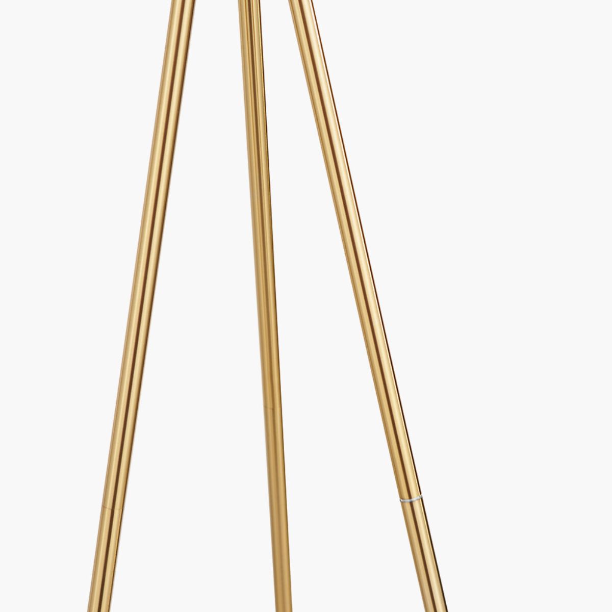 Pacific Lifestyle Houston Brushed Brass Metal Tripod Floor Lamp