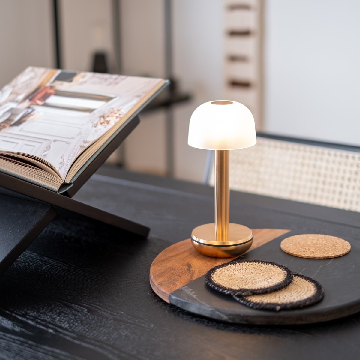 Humble Two Rechargeable Table Lamp - frosted Gold lifestyle