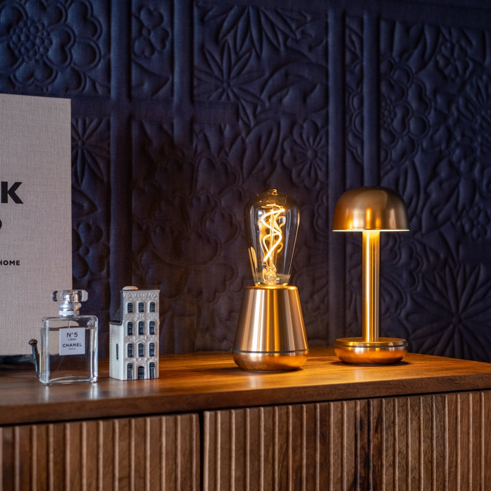 Humble One Rechargeable Table Light Gold-Beaumonde