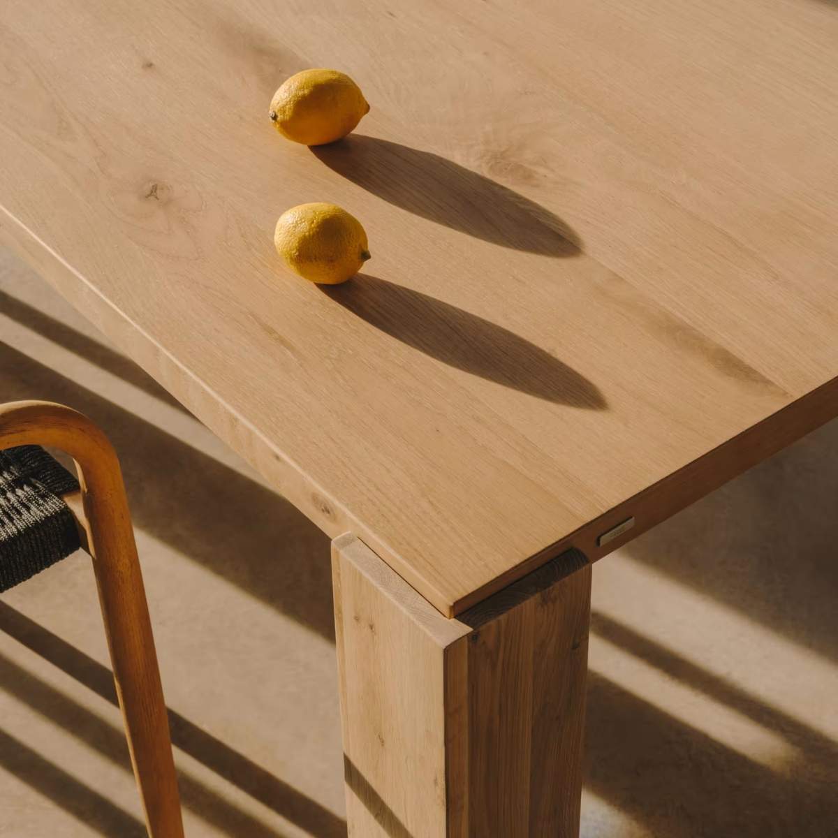 Kave Home Deyanira Table With Oak Veneer And Solid Oak Legs 220cm X 110cm-Beaumonde