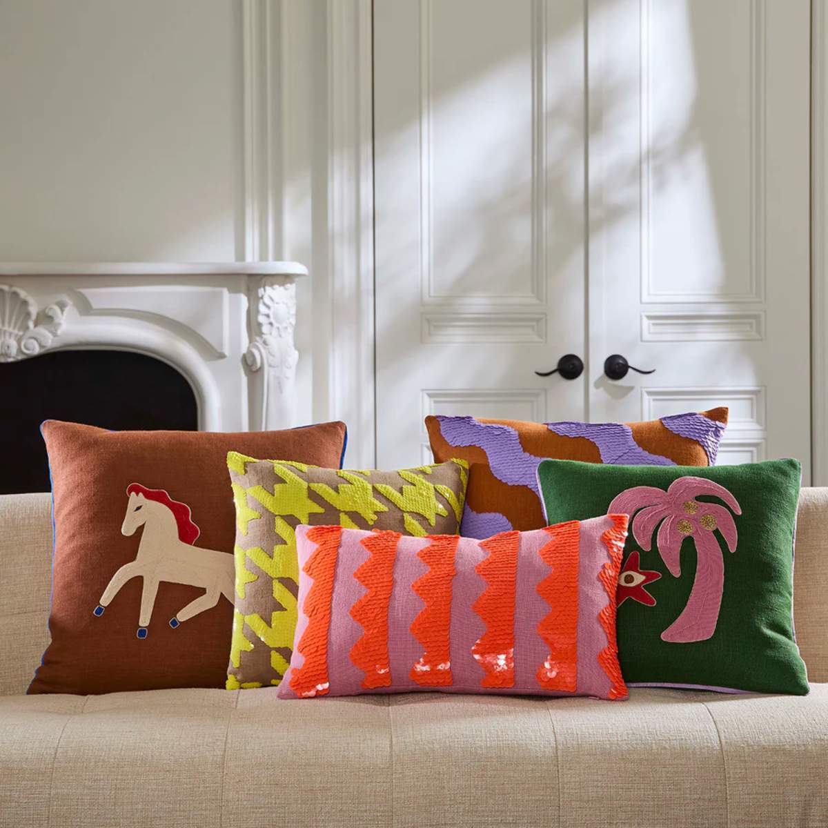 Jonathan Adler Ibiza Waves Cushion