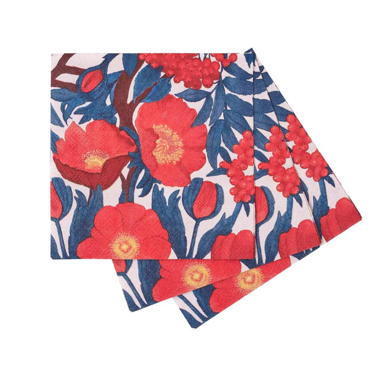 Rock Flower Paper Icelandic Poppies Paper Cocktail Napkins (Pack of 25)