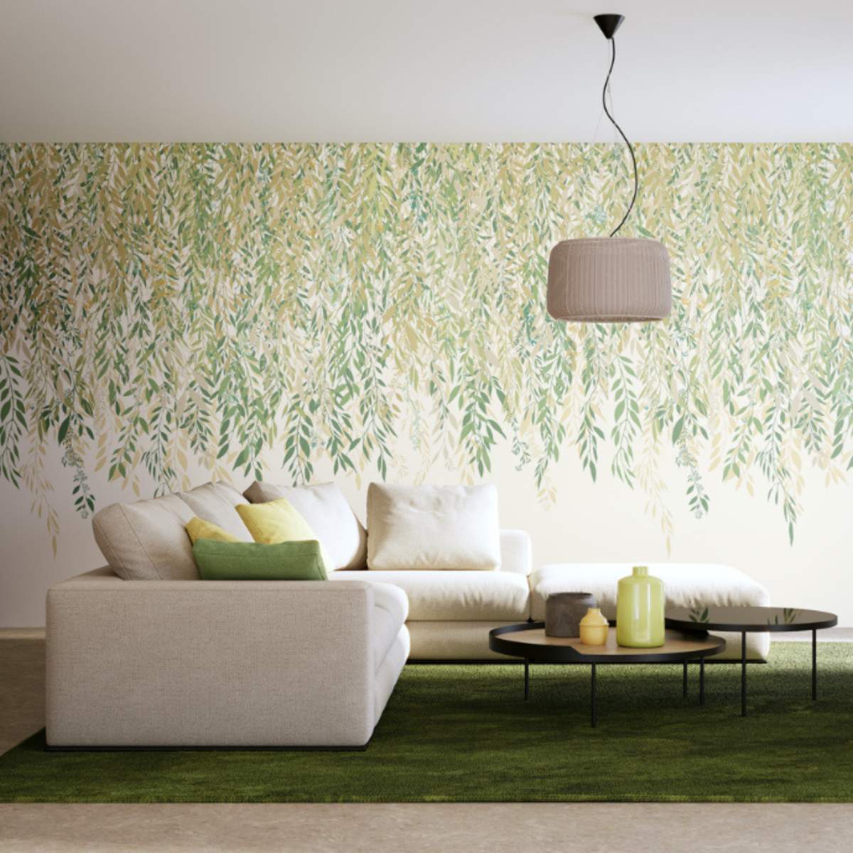 Ohpopsi Ichika Cascading Willow - Sage & Ochre