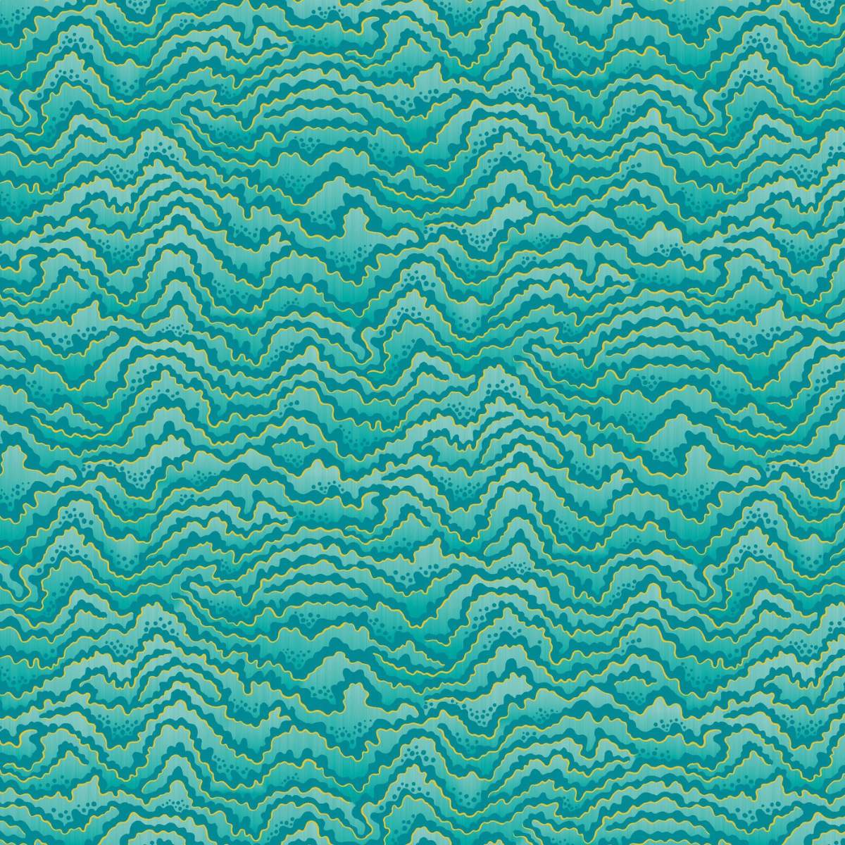 Ohpopsi Ichika Contour - Turquoise & Lemon