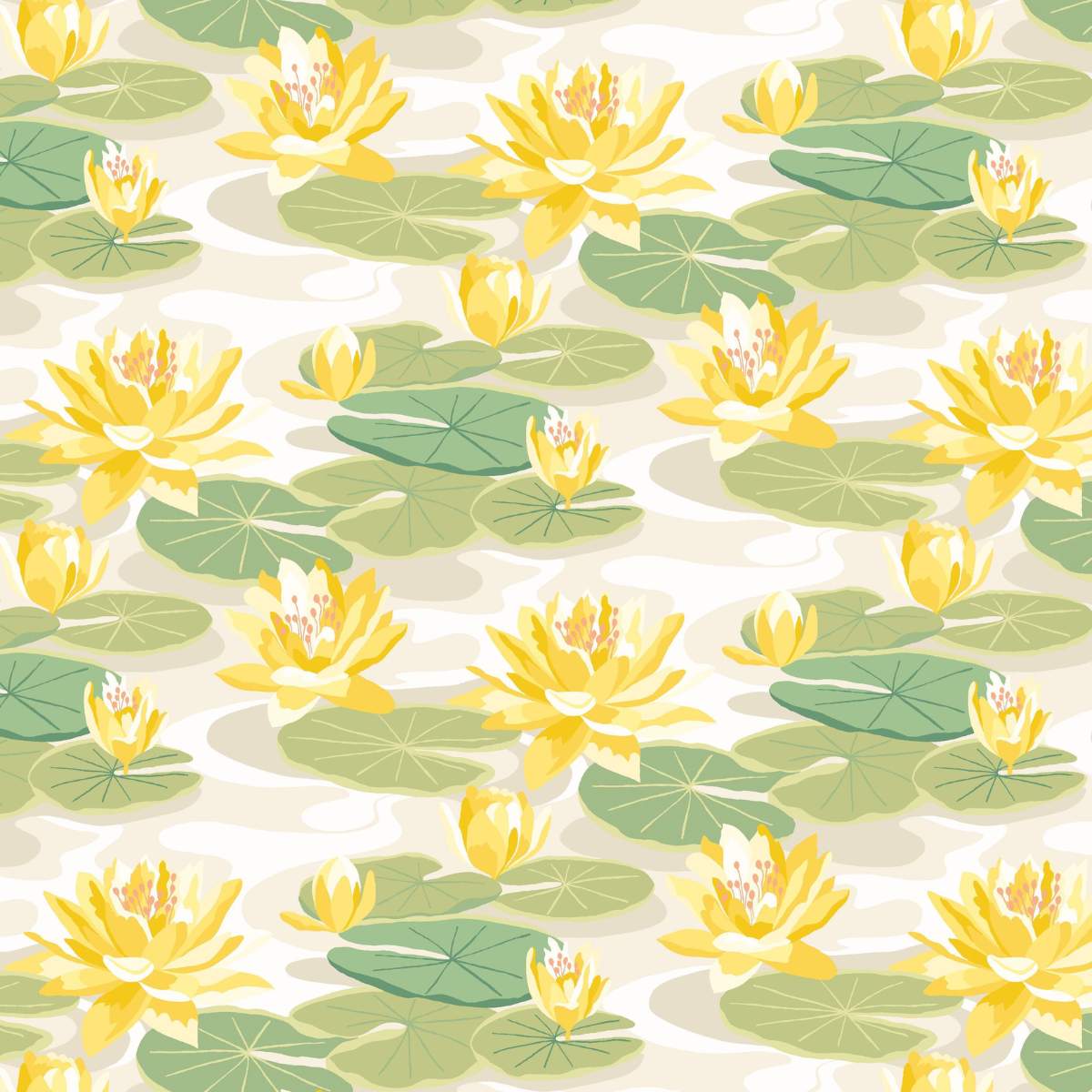 Ohpopsi Ichika Waterlily - Linen & Amber
