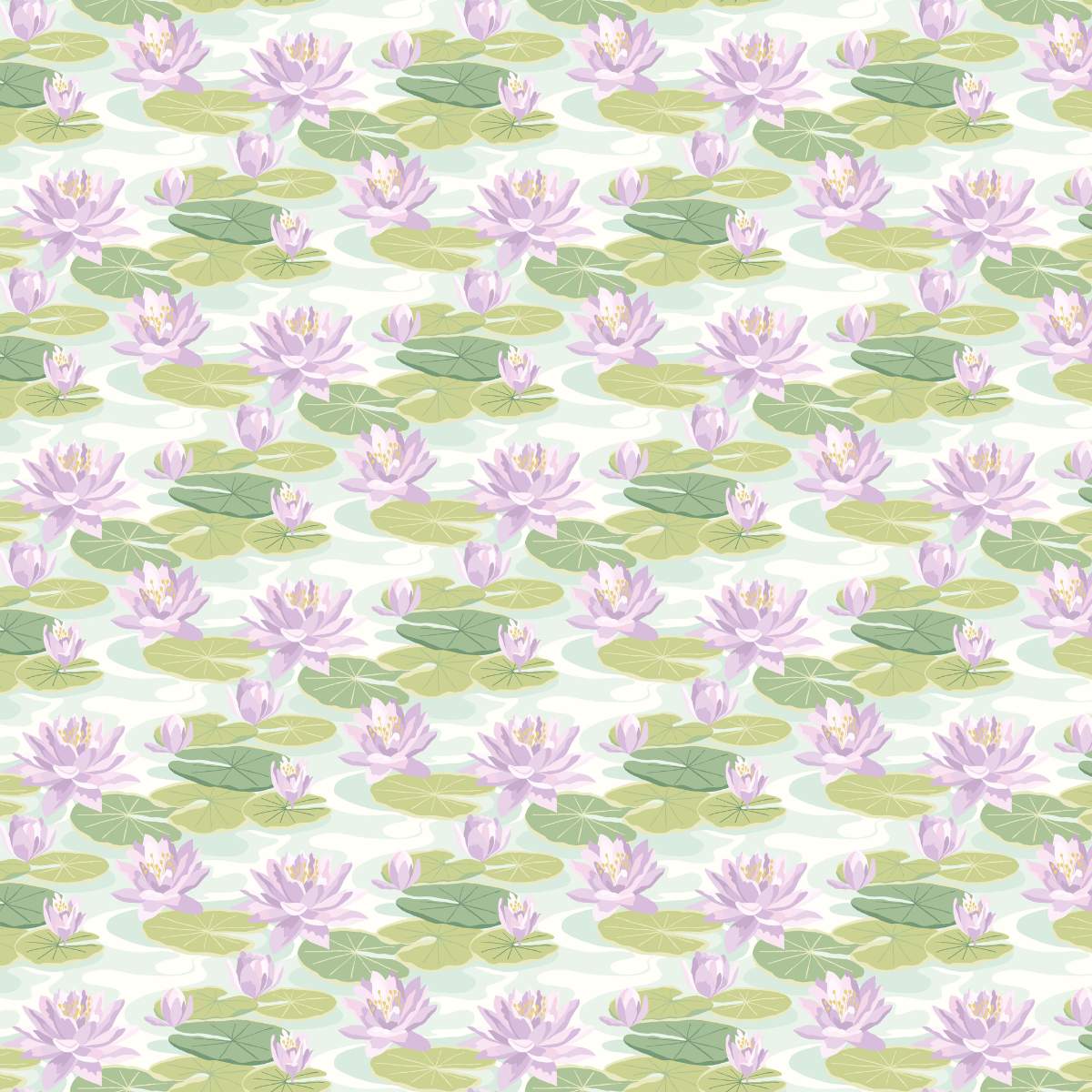 Ohpopsi Ichika Waterlily - Powder Blue & Lilac